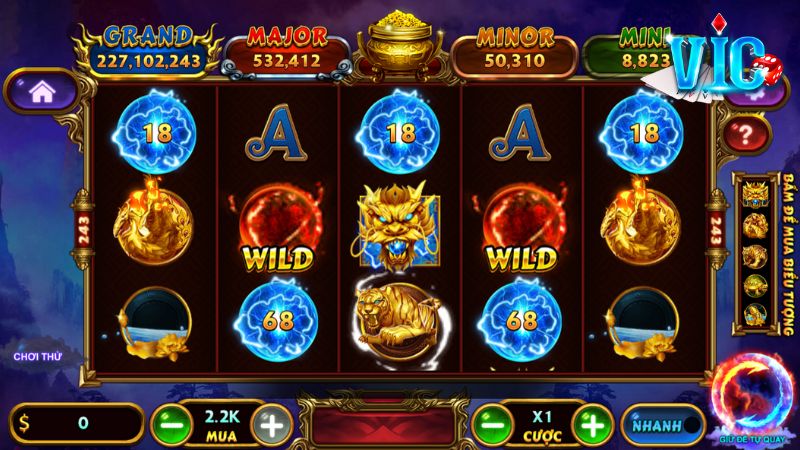 Tựa game slot Kho Báu Tứ Linh hấp dẫn với hũ thưởng giá trị