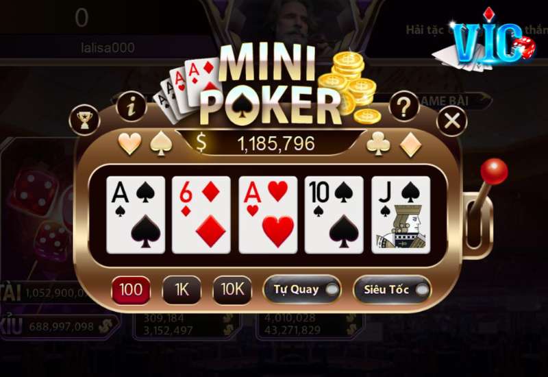 Khái niệm game đổi thưởng Minigame Poker