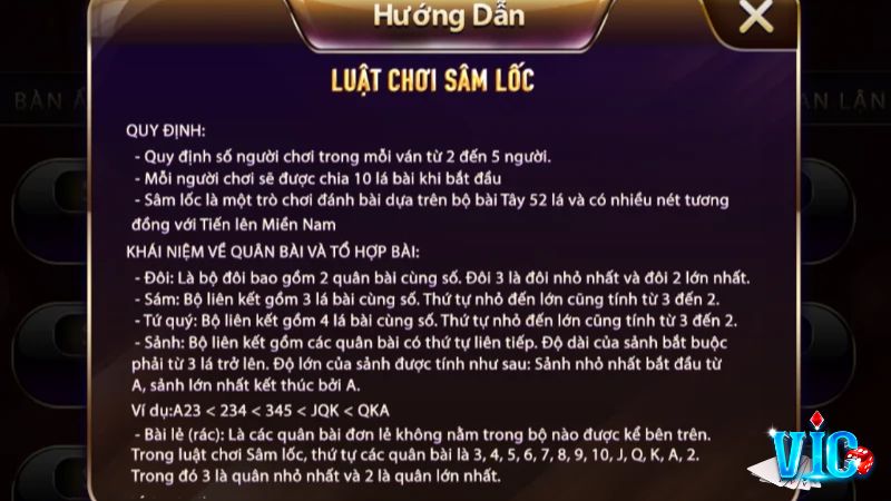 Chia sẻ chi tiết luật chơi game Sâm Lốc cho tân hội viên cổng game